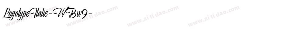 LogotypeItalic-WBw9字体转换