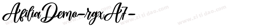 AfiliaDemo-rgxA7字体转换