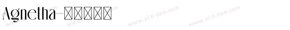 Agnetha字体转换