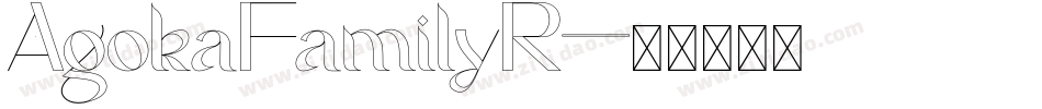 AgokaFamilyR字体转换