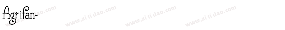 Agrifan字体转换