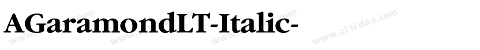 AGaramondLT-Italic字体转换