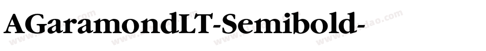 AGaramondLT-Semibold字体转换