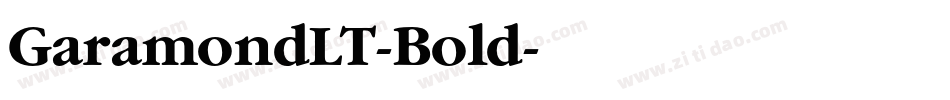 GaramondLT-Bold字体转换