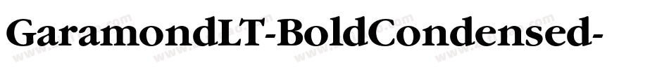 GaramondLT-BoldCondensed字体转换