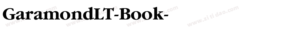 GaramondLT-Book字体转换
