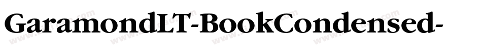 GaramondLT-BookCondensed字体转换