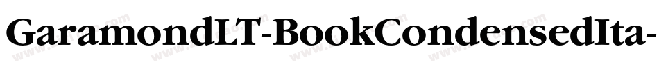 GaramondLT-BookCondensedIta字体转换