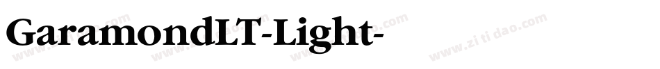 GaramondLT-Light字体转换