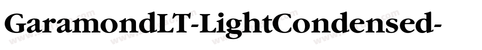 GaramondLT-LightCondensed字体转换