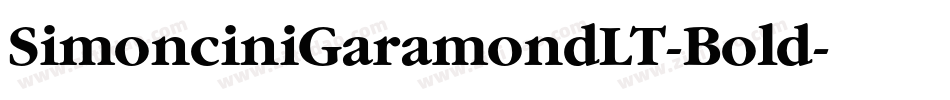 SimonciniGaramondLT-Bold字体转换