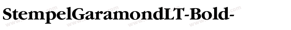 StempelGaramondLT-Bold字体转换