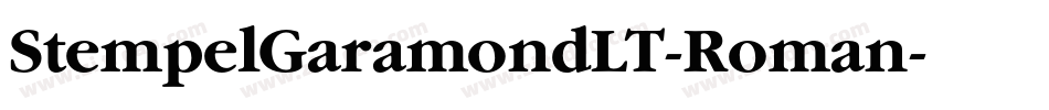 StempelGaramondLT-Roman字体转换