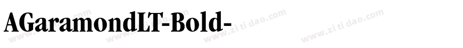 AGaramondLT-Bold字体转换