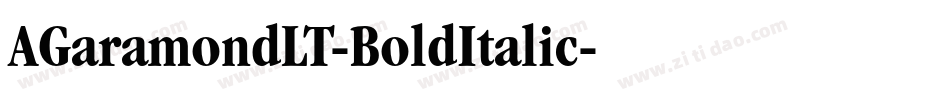 AGaramondLT-BoldItalic字体转换
