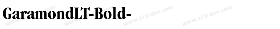 GaramondLT-Bold字体转换