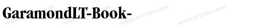 GaramondLT-Book字体转换
