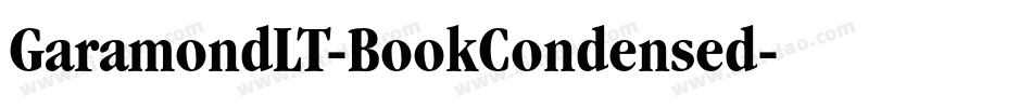 GaramondLT-BookCondensed字体转换