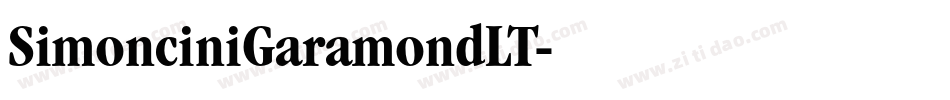 SimonciniGaramondLT字体转换