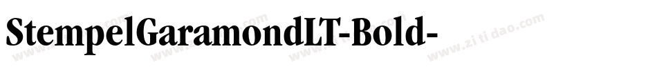 StempelGaramondLT-Bold字体转换
