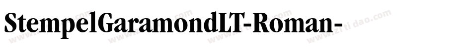 StempelGaramondLT-Roman字体转换