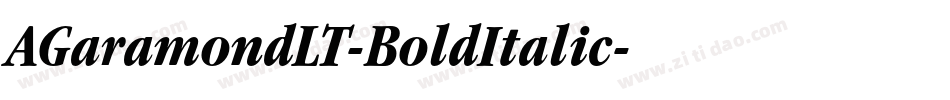 AGaramondLT-BoldItalic字体转换