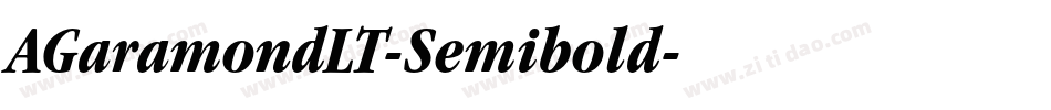 AGaramondLT-Semibold字体转换
