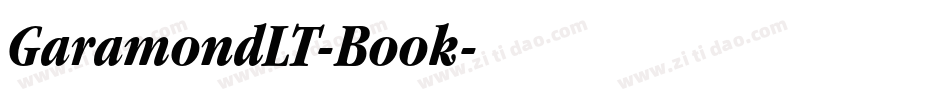 GaramondLT-Book字体转换