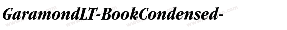 GaramondLT-BookCondensed字体转换