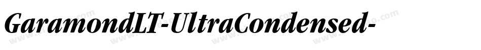 GaramondLT-UltraCondensed字体转换