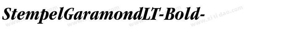 StempelGaramondLT-Bold字体转换