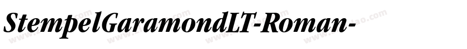 StempelGaramondLT-Roman字体转换