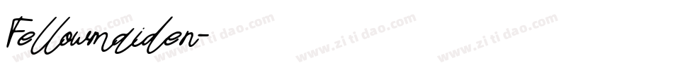 Fellowmaiden字体转换