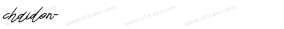 chaiden字体转换