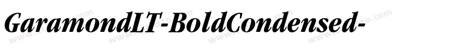 GaramondLT-BoldCondensed字体转换