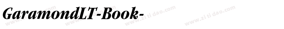 GaramondLT-Book字体转换