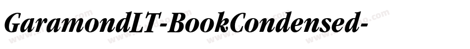 GaramondLT-BookCondensed字体转换