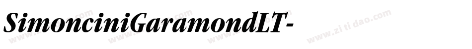 SimonciniGaramondLT字体转换