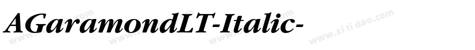 AGaramondLT-Italic字体转换