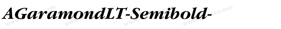 AGaramondLT-Semibold字体转换