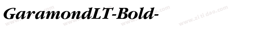 GaramondLT-Bold字体转换
