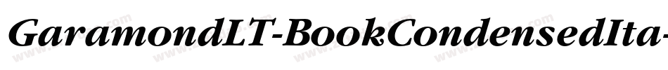 GaramondLT-BookCondensedIta字体转换
