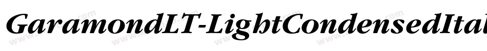 GaramondLT-LightCondensedItalic字体转换
