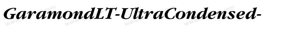 GaramondLT-UltraCondensed字体转换