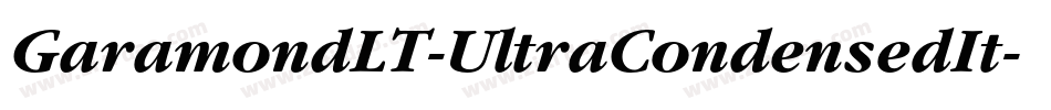 GaramondLT-UltraCondensedIt字体转换