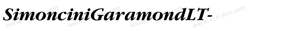SimonciniGaramondLT字体转换