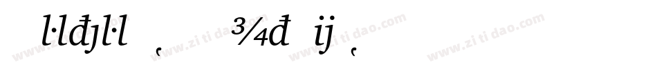 CharterBT-BlackItalic字体转换