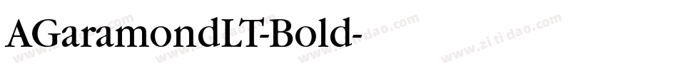 AGaramondLT-Bold字体转换