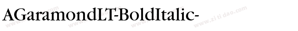 AGaramondLT-BoldItalic字体转换