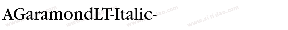 AGaramondLT-Italic字体转换